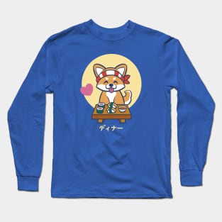 Sushi with Shiba Long Sleeve T-Shirt